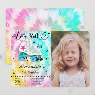 Invitation de photo de patin à roulettes