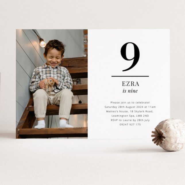 Invitation de photo de paysage neuf (Créateur téléchargé)