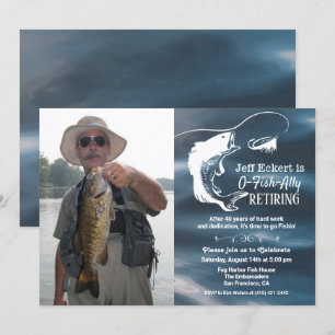 Invitation de photo de retraite de pêche