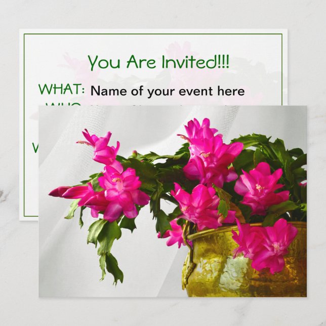 Invitation de photographie de plan rapproché de (Devant / Derrière)