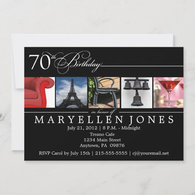 Invitation de photographie par alphabet pour les f (Devant)