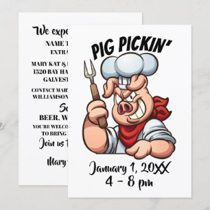 Invitation de PIG PICKIN