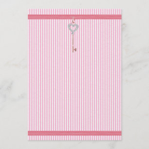 Invitation de Pink Stripes