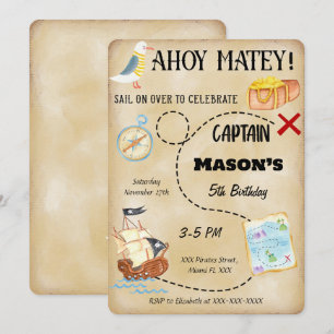 Invitation de pirate