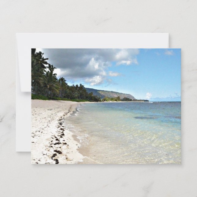 Invitation de plage hawaïenne (Devant)