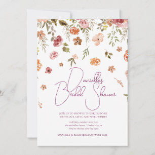 Invitation de pluie nuptiale de pétale douce