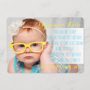 Invitation de poème d'anniversaire