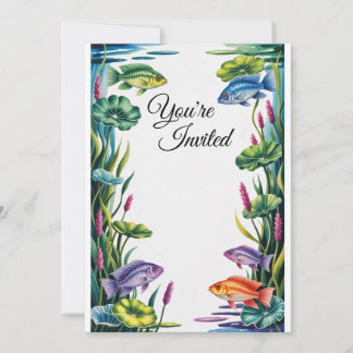 Invitation de poisson Cichlid Invitations de maria