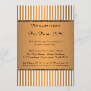 Invitation de Pré-Bal d'étudiants, pré bal