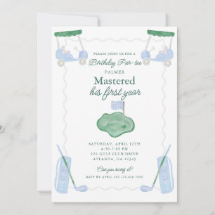 Invitation de premier anniversaire par personne