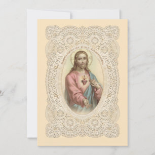 Invitation de Première Communion Solennelle Cathol