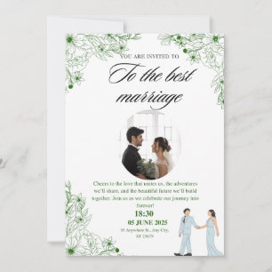 Invitation de prêt avec un grand design