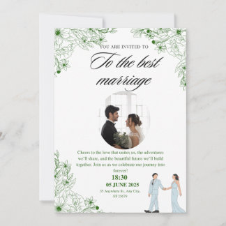 Invitation de prêt avec un grand design