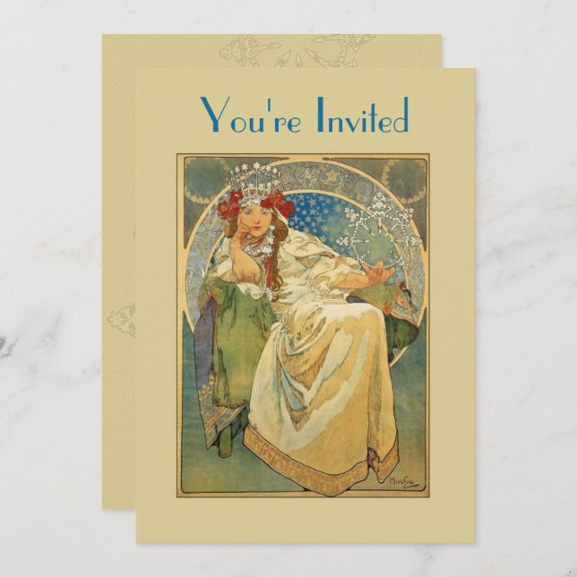 Invitation de princesse Fête de la mariée de (Devant / Derrière)