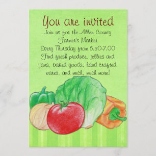 Invitation de produits frais