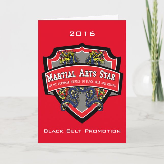 Invitation de promotion de ceinture noire (Devant)