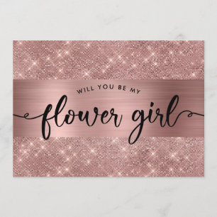 Invitation de proposition chic rose gold pour demo