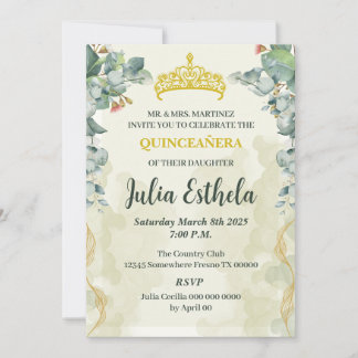 Invitation de Quinceanera