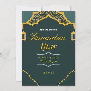 Invitation de Ramadan Iftar, invitation de l'Iftar