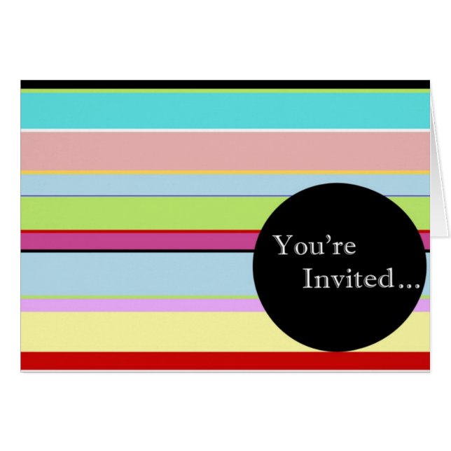 Invitation de rayure (Devant horizontal)