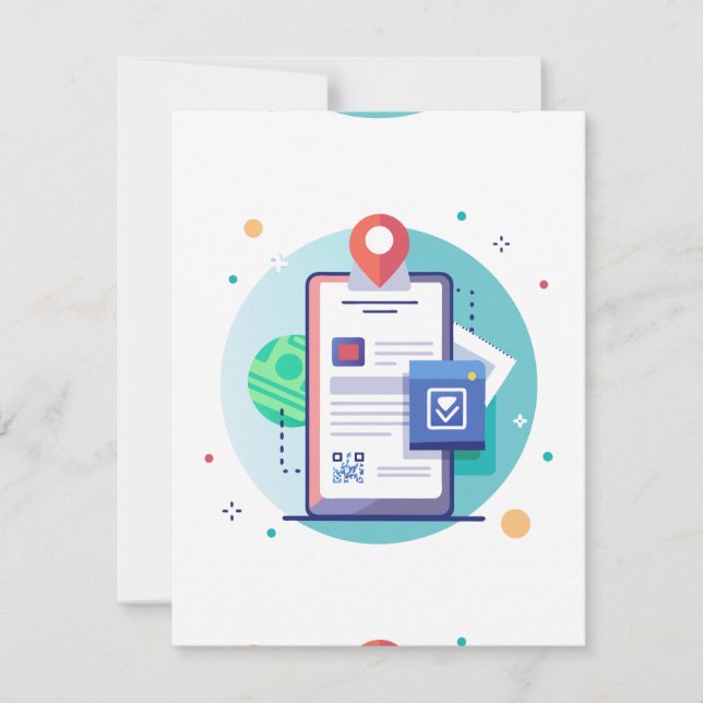 Invitation de réalité augmentée interactif (Devant)