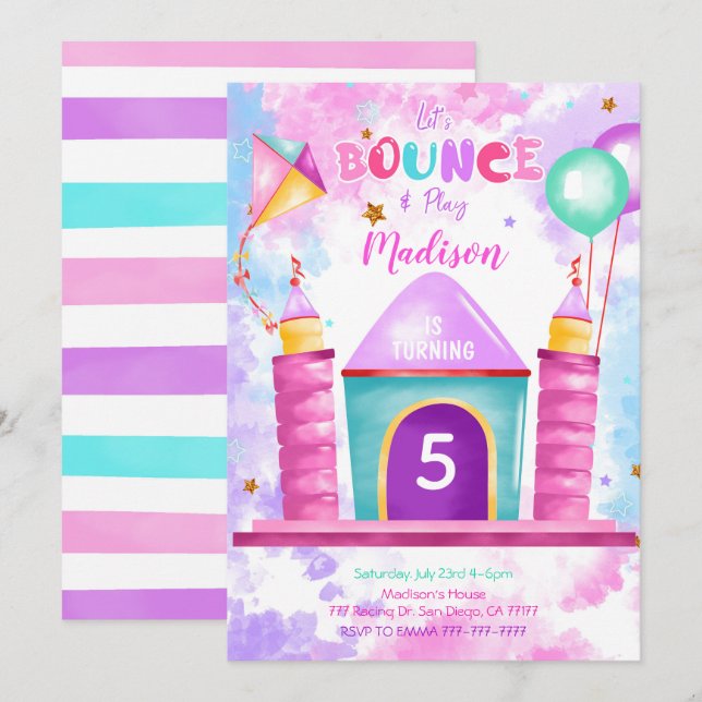 Invitation de rebond modifiable (Devant / Derrière)