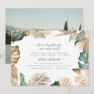 Invitation de réception à l'étage du Mariage flora