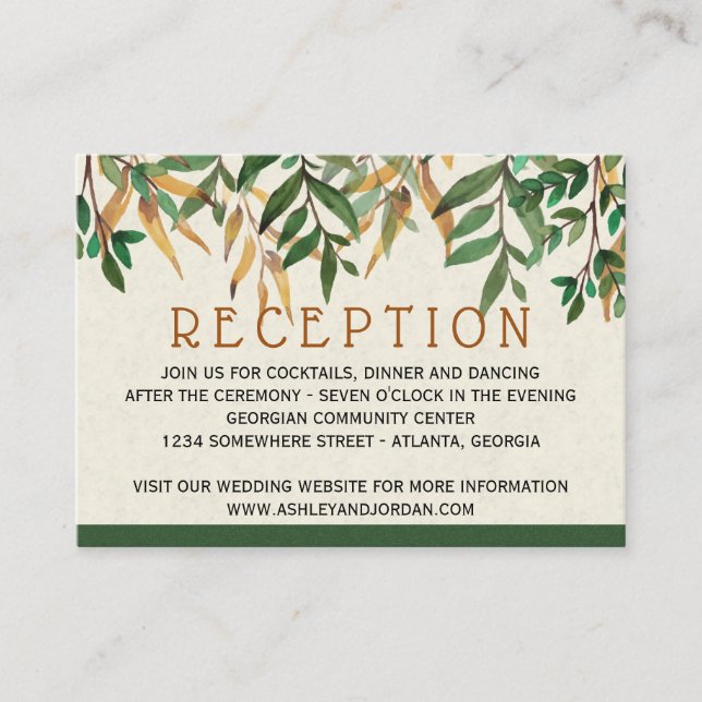Invitation de réception de mariage (Devant)