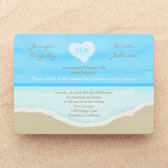 Invitation de réception de mariage après la cérémo (Créateur téléchargé)