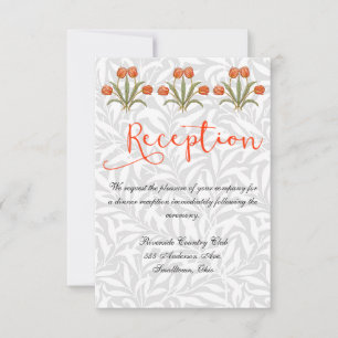 Invitation de réception de mariage blanc personnal
