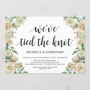 Invitation de réception de mariage en fuite de pri