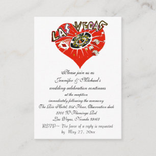Invitation de réception de mariage Las Vegas