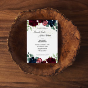 Invitation de réception de mariage pour célébratio