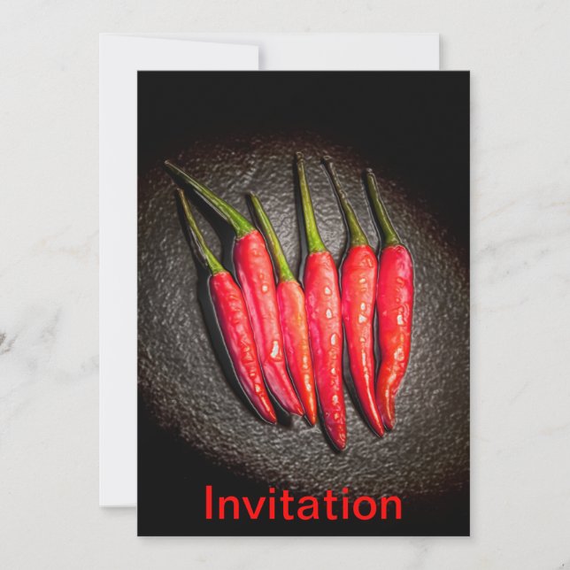 Invitation de Red Chili Peppers (Devant)