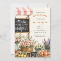 Invitation de Remise de Cadeaux de Mariée Fraîche