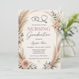 Invitation de remise de diplôme en soins infirmier