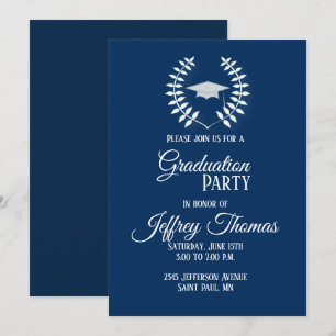 Invitation de remise de diplômes Cap et Feuilles 5