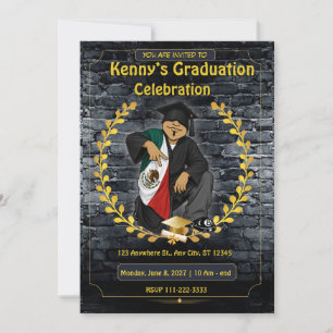 Invitation de remise de diplômes mexicaine de la p