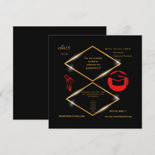 Invitation de remise de diplômes personnalisable m