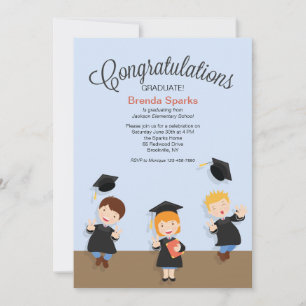 Invitation de remise des diplômes à une jeune fill