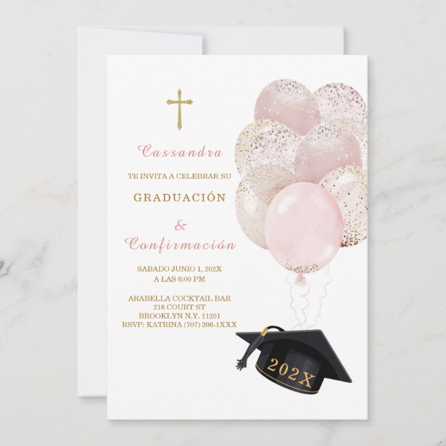 Invitation de Remise des Diplômes et de Confirmati (Devant)