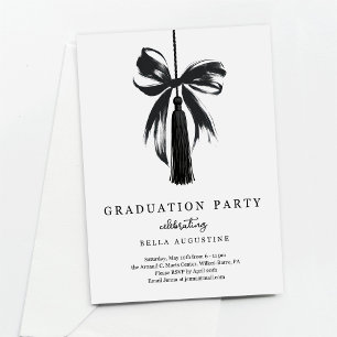 Invitation de remise des diplômes fille lycée univ