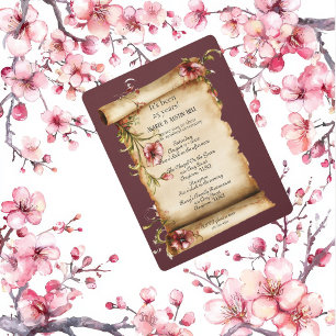 Invitation de renouvellement de vœux de 25 ans Anc