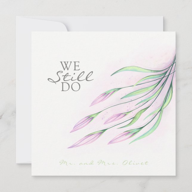 Invitation de renouvellement de vœux de 25 ans aux (Devant)