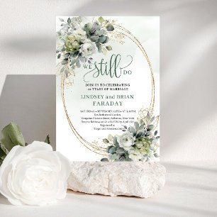 Invitation de renouvellement de vœux Rustique Bota