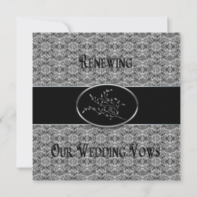 Invitation de renouvellement des avis de mariage - (Devant)