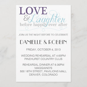 Invitation de répétition d'amour et de rire