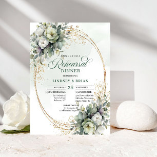 Invitation de répétition de mariage Boho Dusty Gre