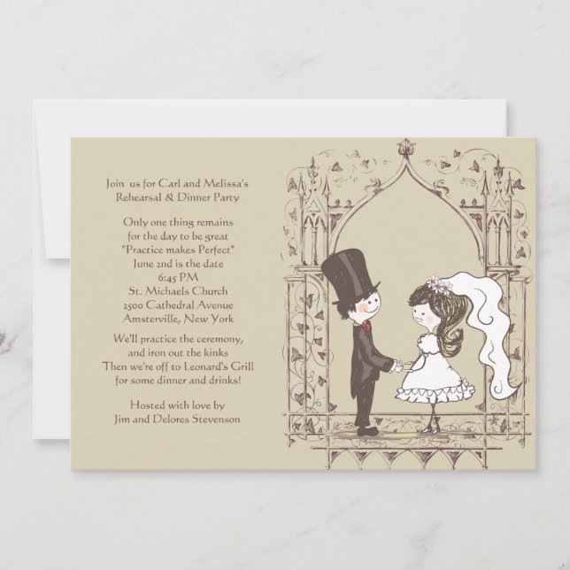 Invitation de répétition Mariage (Devant)