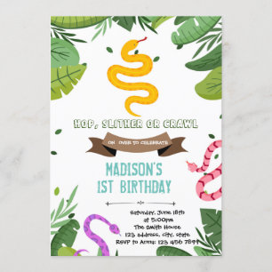 Invitation de reptile de serpent